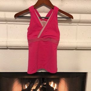 1021  Lululemon - Yoga Tank with Tech Mesh